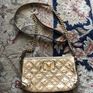 Marc Jacobs Gold Crossbody Purse
